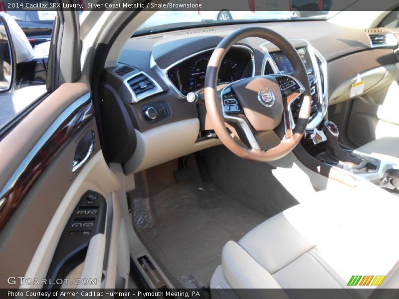 Silver Coast Metallic / Shale/Brownstone 2014 Cadillac SRX Luxury