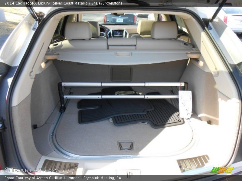Silver Coast Metallic / Shale/Brownstone 2014 Cadillac SRX Luxury