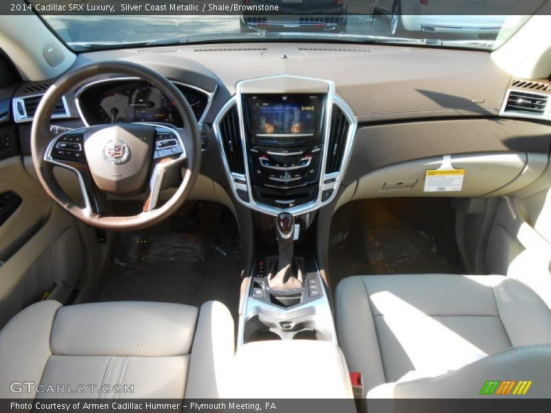 Silver Coast Metallic / Shale/Brownstone 2014 Cadillac SRX Luxury