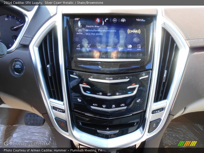 Silver Coast Metallic / Shale/Brownstone 2014 Cadillac SRX Luxury