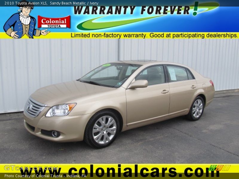 Sandy Beach Metallic / Ivory 2010 Toyota Avalon XLS