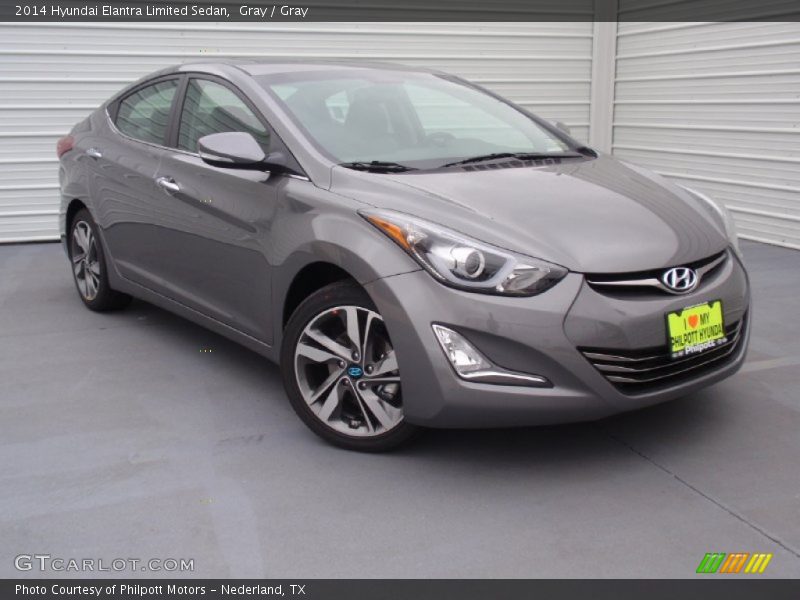 Gray / Gray 2014 Hyundai Elantra Limited Sedan
