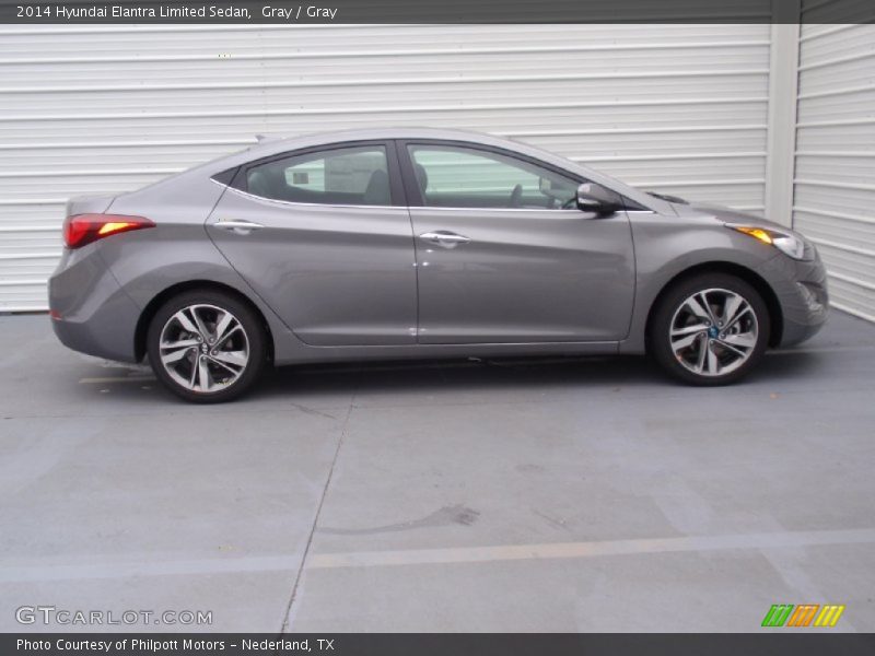 Gray / Gray 2014 Hyundai Elantra Limited Sedan