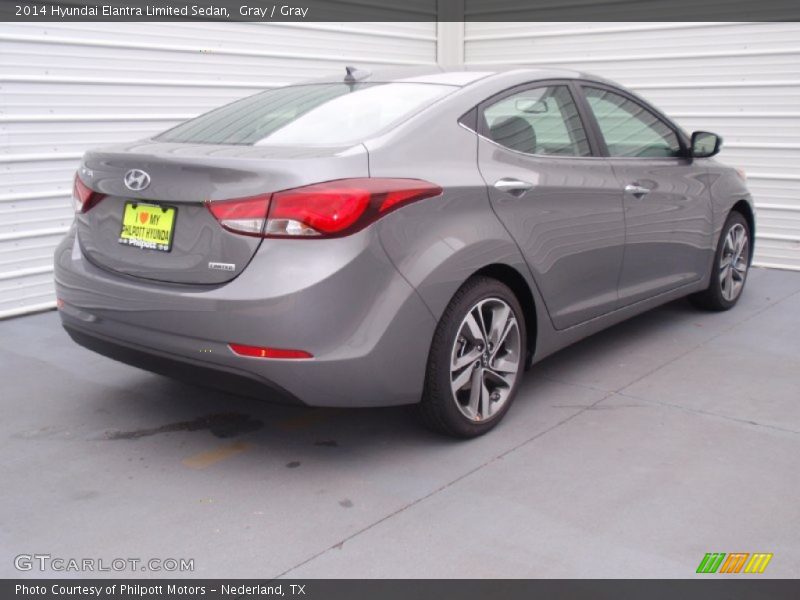 Gray / Gray 2014 Hyundai Elantra Limited Sedan