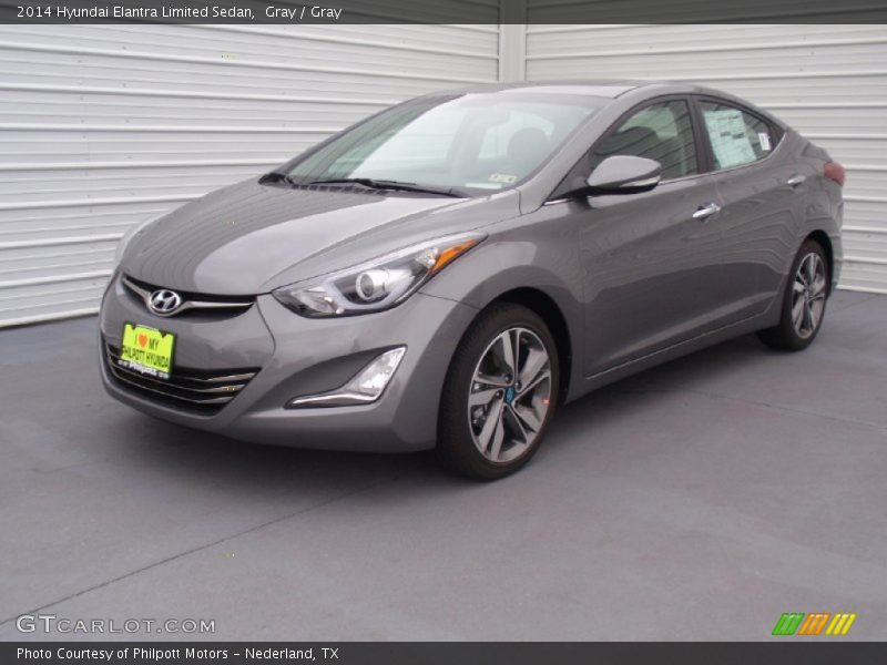 Gray / Gray 2014 Hyundai Elantra Limited Sedan