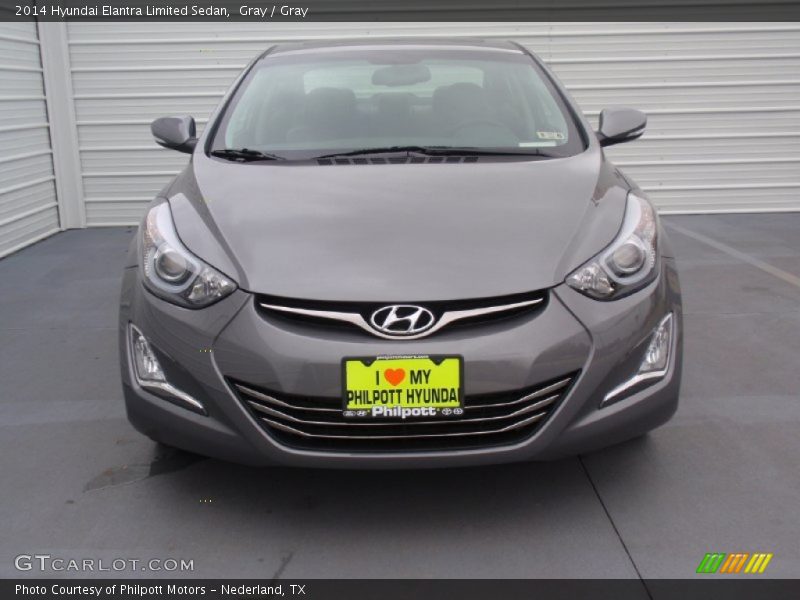Gray / Gray 2014 Hyundai Elantra Limited Sedan