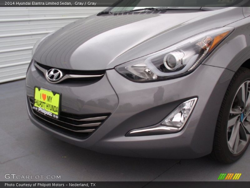 Gray / Gray 2014 Hyundai Elantra Limited Sedan