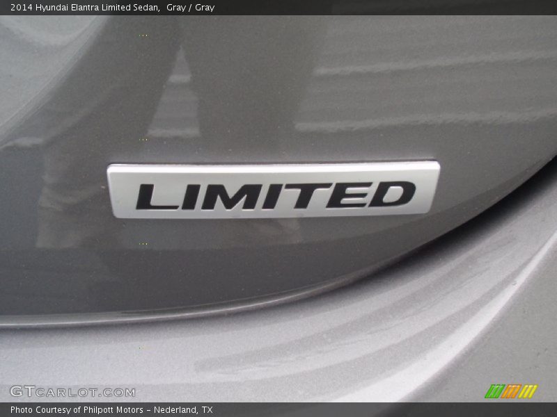 Gray / Gray 2014 Hyundai Elantra Limited Sedan
