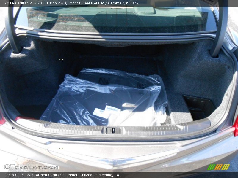 Mocha Steel Metallic / Caramel/Jet Black 2014 Cadillac ATS 2.0L Turbo AWD