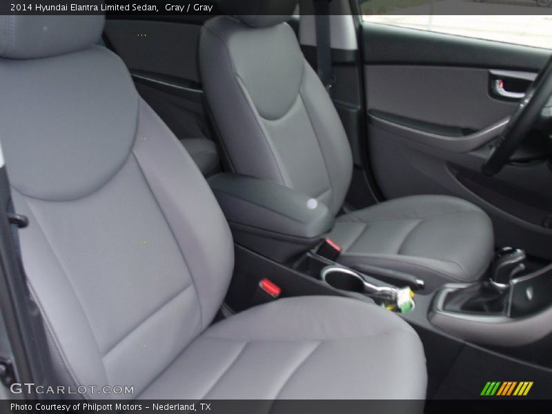 Gray / Gray 2014 Hyundai Elantra Limited Sedan