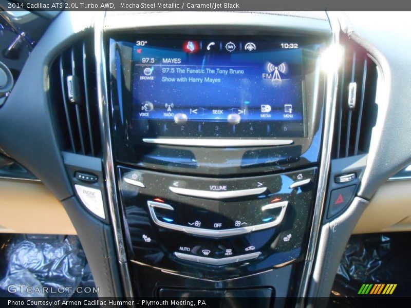 Mocha Steel Metallic / Caramel/Jet Black 2014 Cadillac ATS 2.0L Turbo AWD