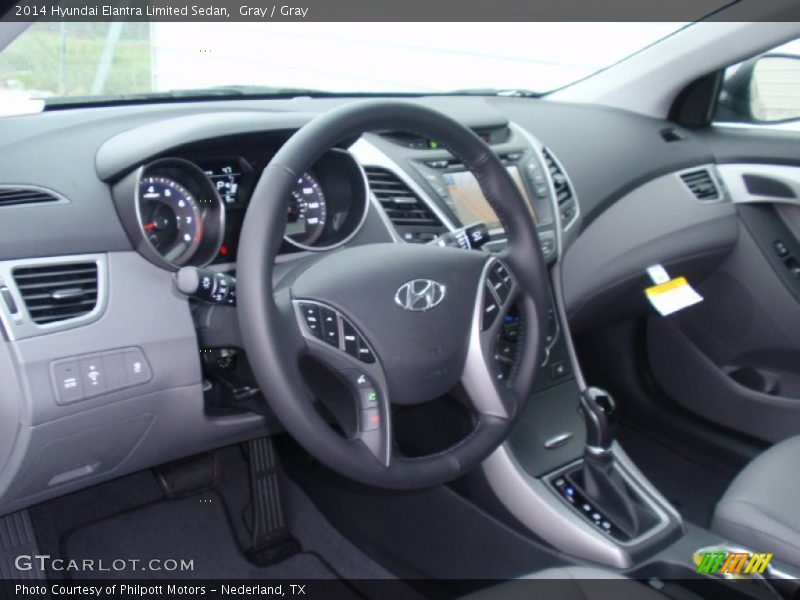 Gray / Gray 2014 Hyundai Elantra Limited Sedan