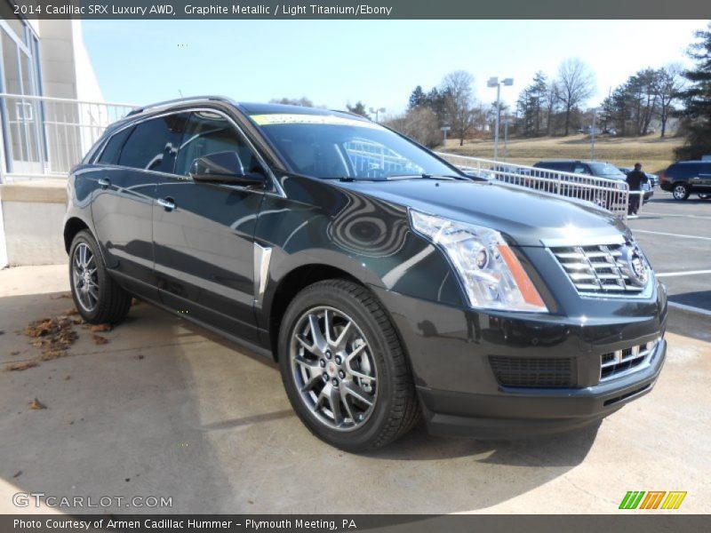 Graphite Metallic / Light Titanium/Ebony 2014 Cadillac SRX Luxury AWD