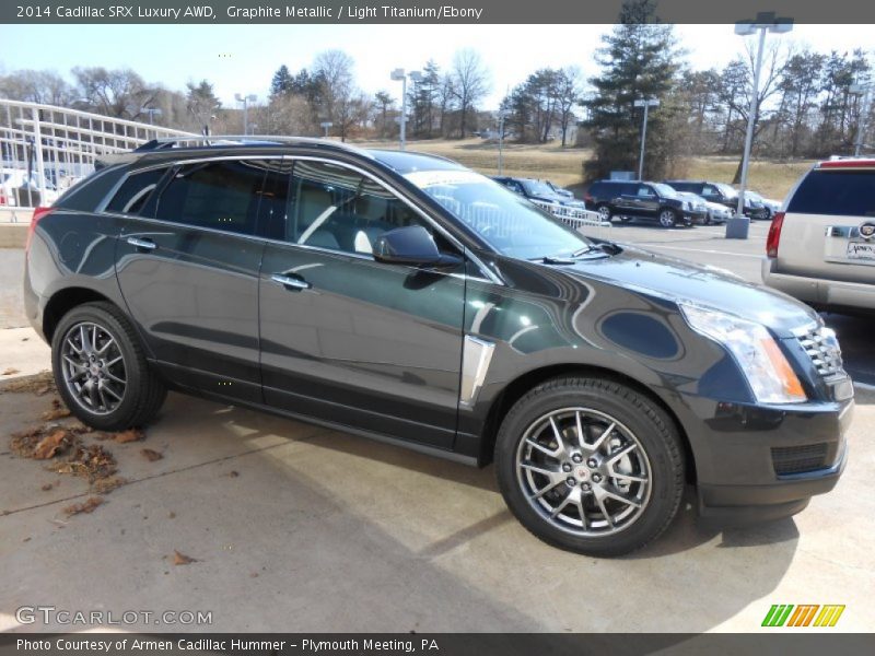 Graphite Metallic / Light Titanium/Ebony 2014 Cadillac SRX Luxury AWD