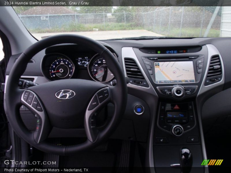 Gray / Gray 2014 Hyundai Elantra Limited Sedan