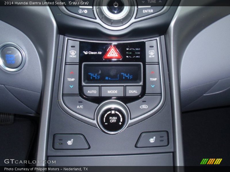 Gray / Gray 2014 Hyundai Elantra Limited Sedan