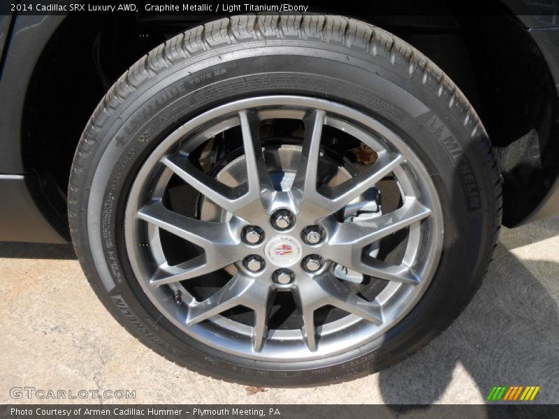 Graphite Metallic / Light Titanium/Ebony 2014 Cadillac SRX Luxury AWD