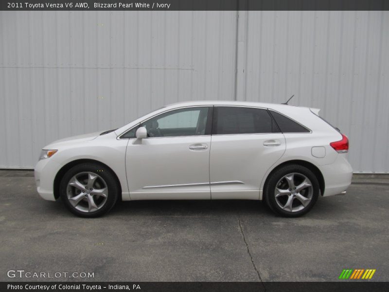 Blizzard Pearl White / Ivory 2011 Toyota Venza V6 AWD