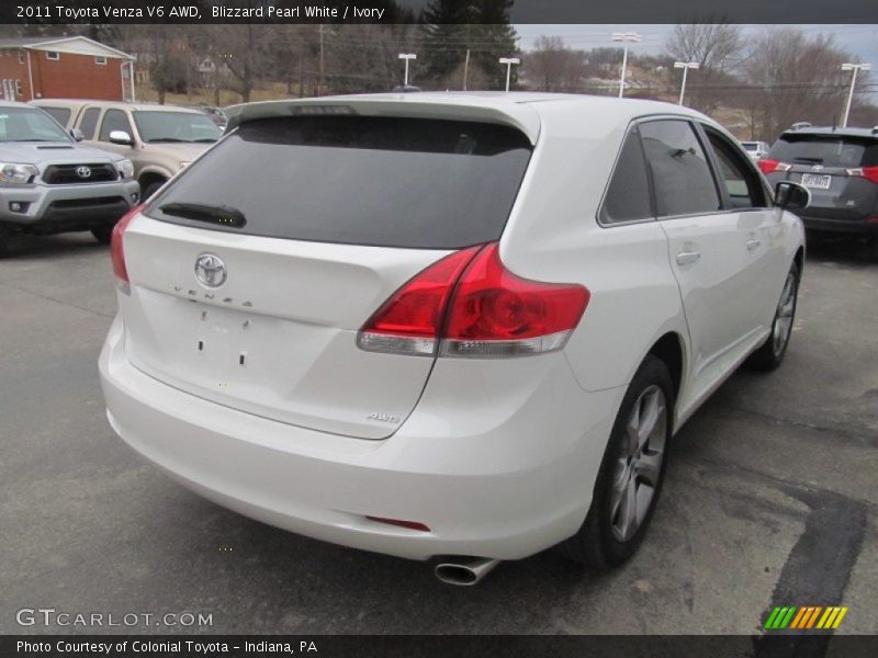 Blizzard Pearl White / Ivory 2011 Toyota Venza V6 AWD