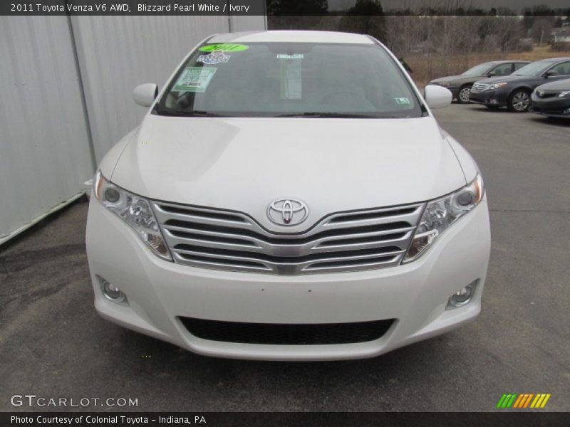 Blizzard Pearl White / Ivory 2011 Toyota Venza V6 AWD