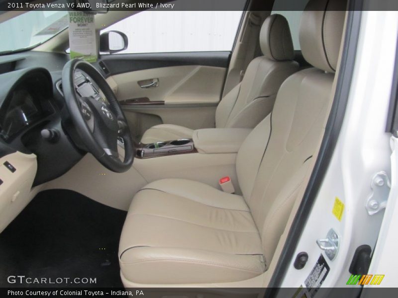 Blizzard Pearl White / Ivory 2011 Toyota Venza V6 AWD