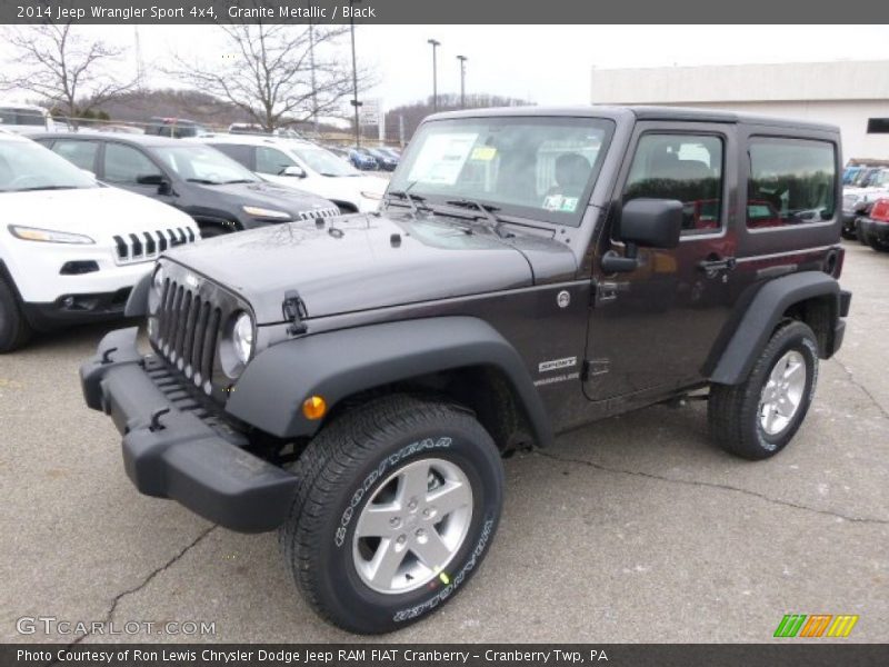 Granite Metallic / Black 2014 Jeep Wrangler Sport 4x4