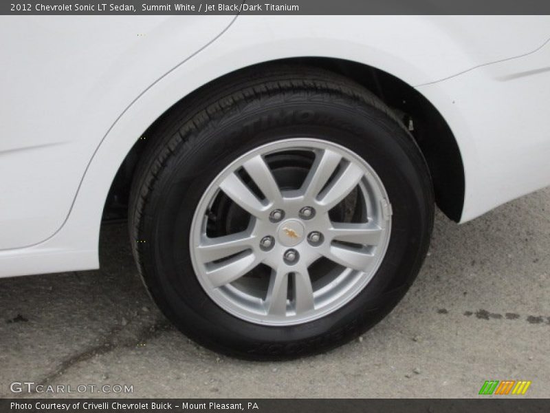 Summit White / Jet Black/Dark Titanium 2012 Chevrolet Sonic LT Sedan