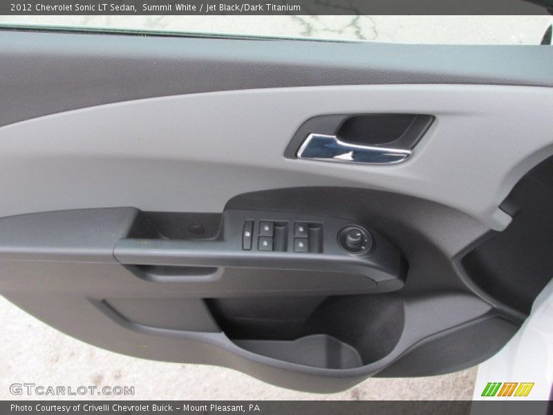 Summit White / Jet Black/Dark Titanium 2012 Chevrolet Sonic LT Sedan