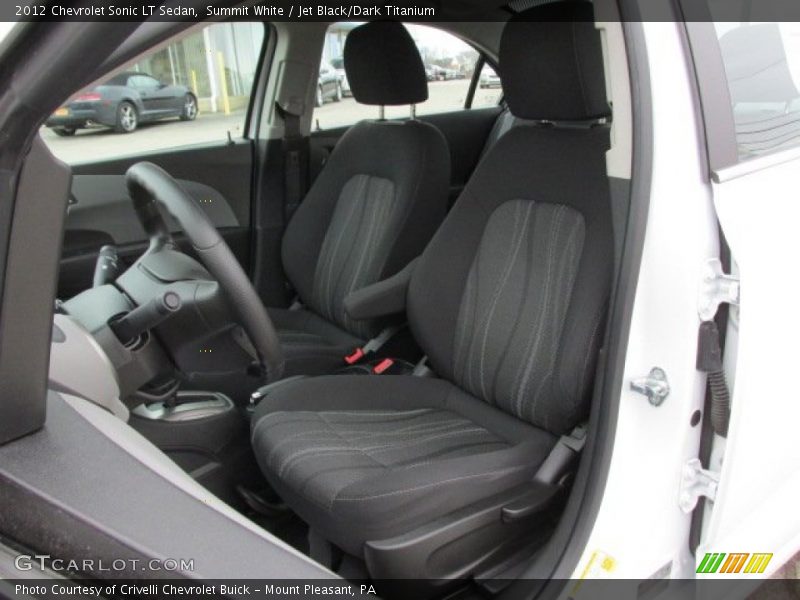 Summit White / Jet Black/Dark Titanium 2012 Chevrolet Sonic LT Sedan