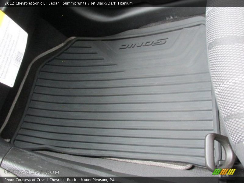 Summit White / Jet Black/Dark Titanium 2012 Chevrolet Sonic LT Sedan