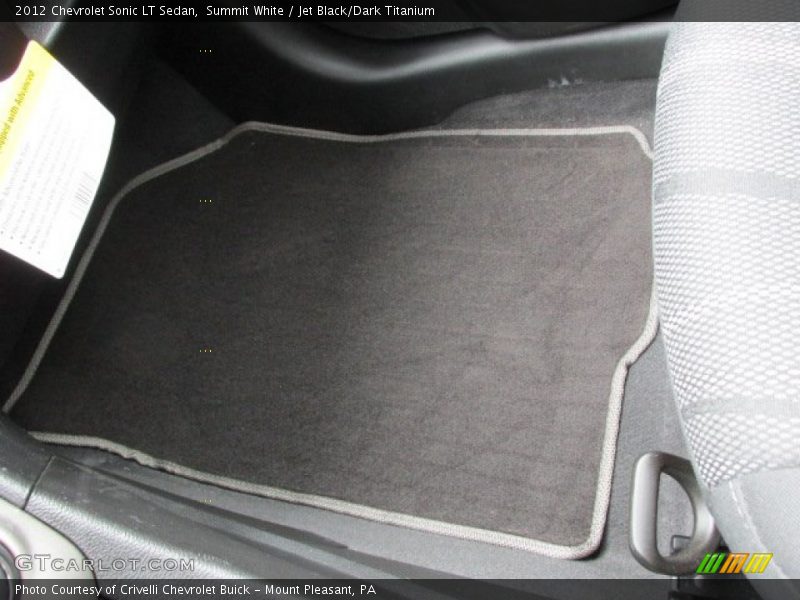 Summit White / Jet Black/Dark Titanium 2012 Chevrolet Sonic LT Sedan