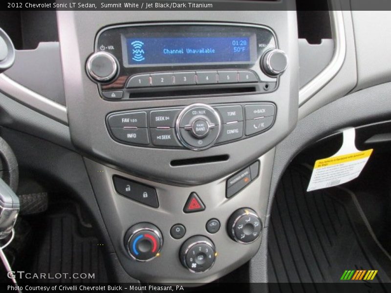 Summit White / Jet Black/Dark Titanium 2012 Chevrolet Sonic LT Sedan