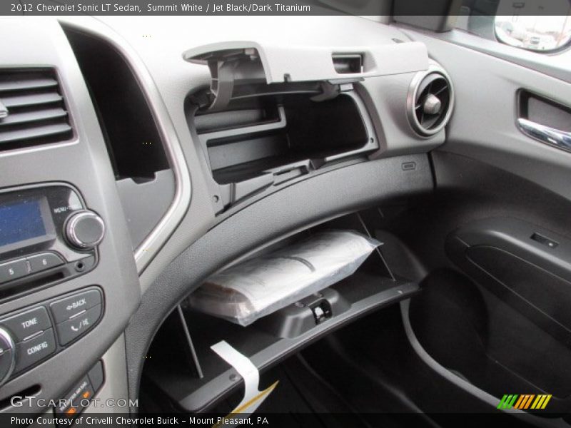 Summit White / Jet Black/Dark Titanium 2012 Chevrolet Sonic LT Sedan