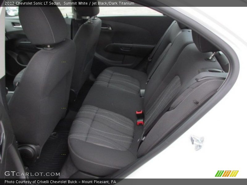 Summit White / Jet Black/Dark Titanium 2012 Chevrolet Sonic LT Sedan