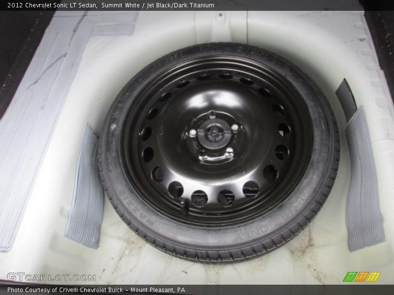 Summit White / Jet Black/Dark Titanium 2012 Chevrolet Sonic LT Sedan