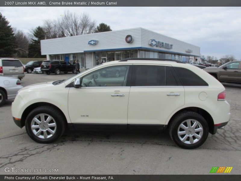 Creme Brulee Metallic / Medium Camel 2007 Lincoln MKX AWD