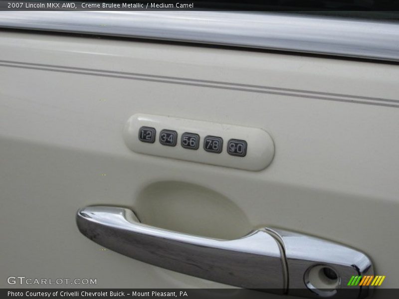 Creme Brulee Metallic / Medium Camel 2007 Lincoln MKX AWD