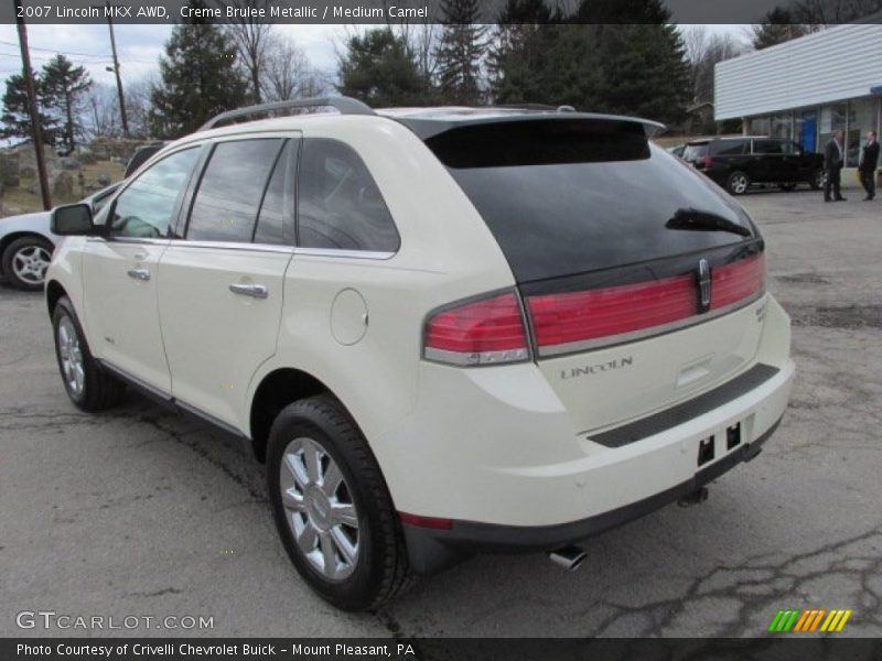 Creme Brulee Metallic / Medium Camel 2007 Lincoln MKX AWD