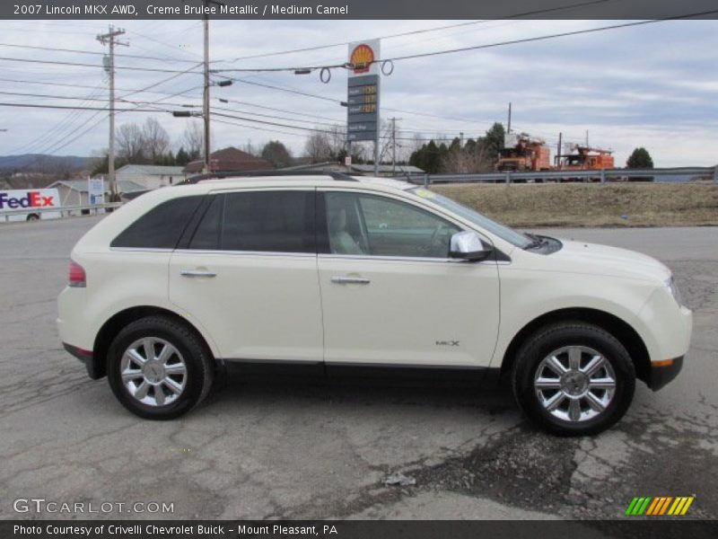 Creme Brulee Metallic / Medium Camel 2007 Lincoln MKX AWD