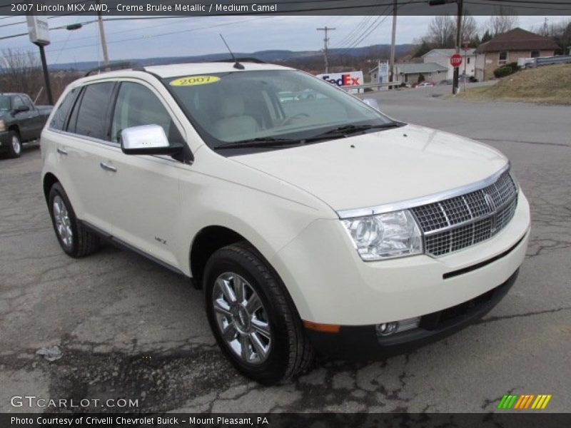 Creme Brulee Metallic / Medium Camel 2007 Lincoln MKX AWD