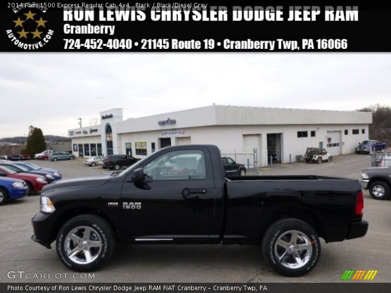 Black / Black/Diesel Gray 2014 Ram 1500 Express Regular Cab 4x4