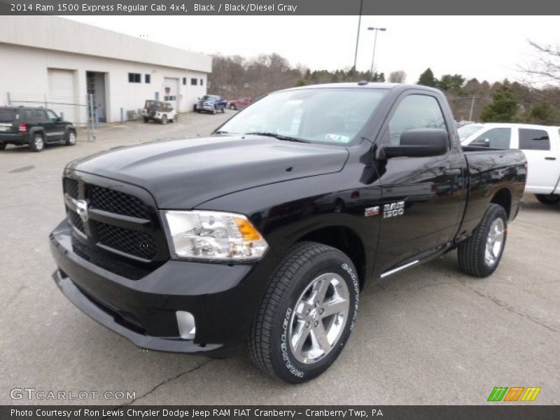 Black / Black/Diesel Gray 2014 Ram 1500 Express Regular Cab 4x4