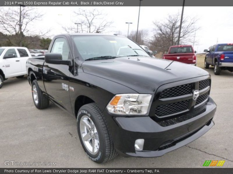 Black / Black/Diesel Gray 2014 Ram 1500 Express Regular Cab 4x4