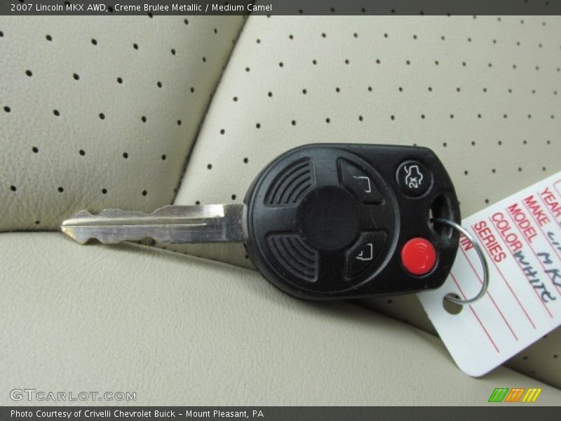 Creme Brulee Metallic / Medium Camel 2007 Lincoln MKX AWD