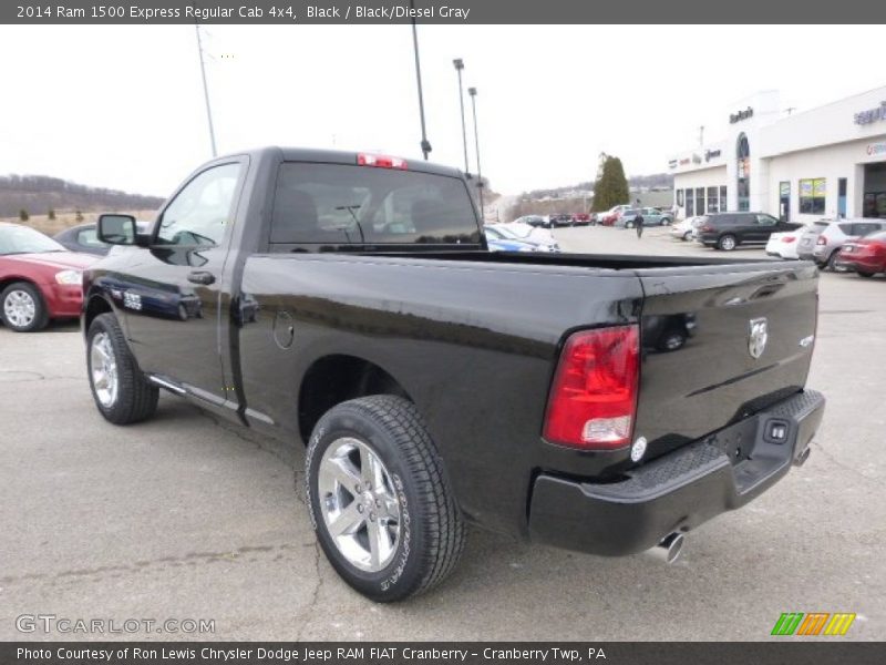 Black / Black/Diesel Gray 2014 Ram 1500 Express Regular Cab 4x4