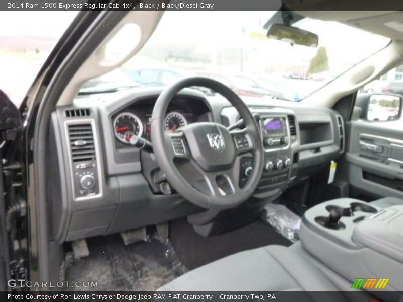Black / Black/Diesel Gray 2014 Ram 1500 Express Regular Cab 4x4