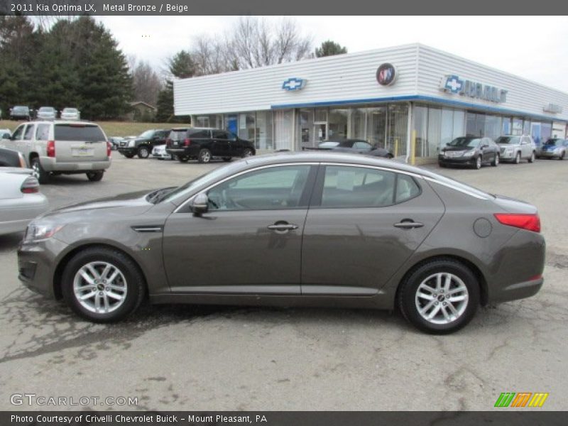 Metal Bronze / Beige 2011 Kia Optima LX