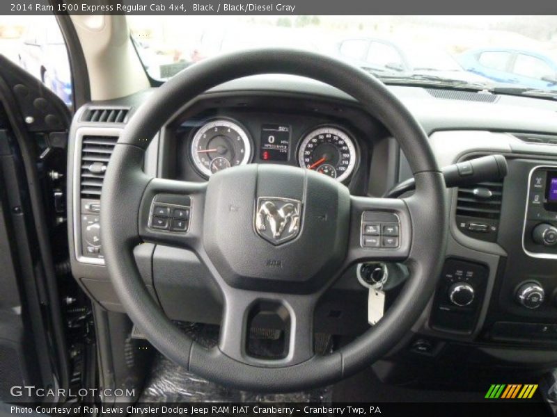 Black / Black/Diesel Gray 2014 Ram 1500 Express Regular Cab 4x4
