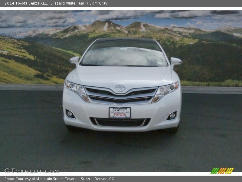 Blizzard White Pearl / Light Gray 2014 Toyota Venza XLE