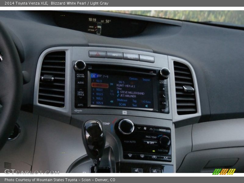 Blizzard White Pearl / Light Gray 2014 Toyota Venza XLE